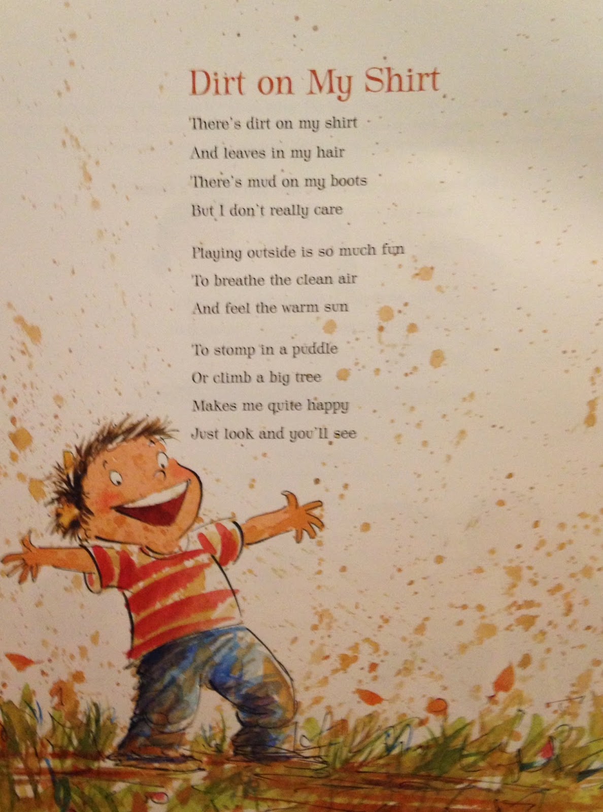 In one section of the book there is a series of poems about super silly fam...