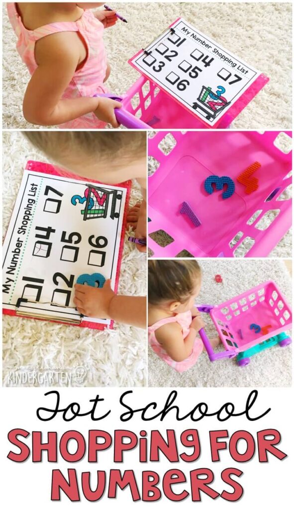 Learning is more fun when it involves movement! Learn numbers with this Chicka Chicka 123 Shopping for Number Activity. Great for tot school, preschool, or even kindergarten!