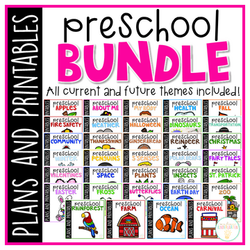 45 weeks of engaging themed activities and ideas ready to go for your 3-4 year old. Weekly plans include reading comprehension, literacy, math, sensory play, arts & crafts and Science/social studies concepts. Everything you need for a year packed full of Preschool fun and learning.