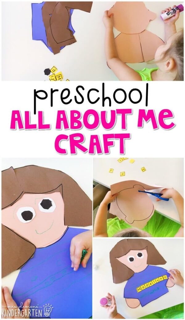 Preschool All About Me Mrs. Plemons' Kindergarten — free download