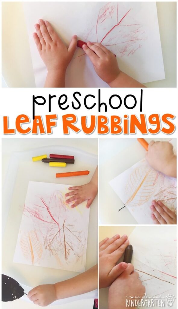 Fall leaf rubbings are an adorable classic activity that incorporates lots of fine motor skills practice. Great for tot school, preschool, or even kindergarten!