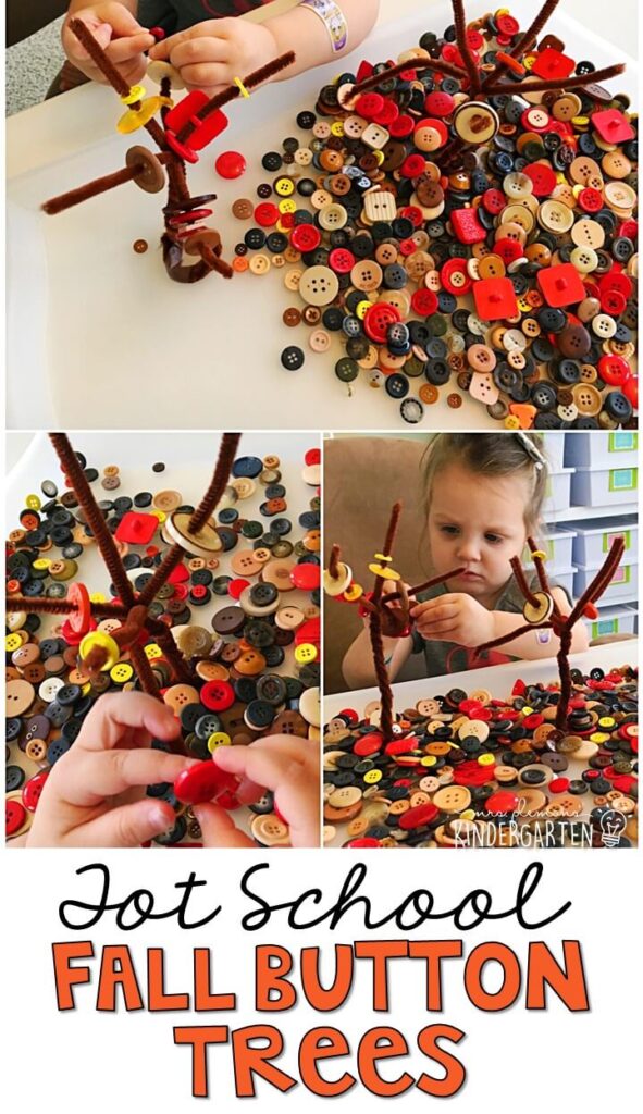 Tons of all fall themed activities and ideas. Weekly plan includes books, fine motor, gross motor, sensory bins, snacks and more! Perfect for back to school in tot school, preschool, or kindergarten.