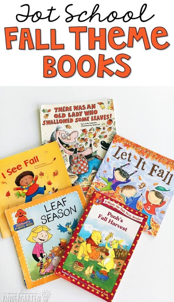 5 great books for your fall theme. Perfect for reading aloud in tot school, preschool, or kindergarten.