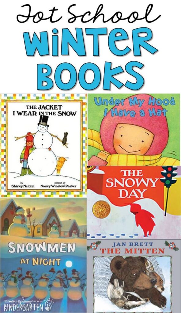 5 great books to read aloud for a winter theme. Perfect for tot school, preschool, or even kindergarten.