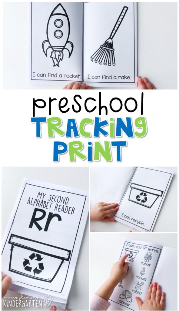 Practice tracking print with these easy readers. Great for tot school, preschool, or even kindergarten!